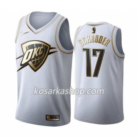 Dres Oklahoma City Thunder Dennis Schroder 17 Nike 2019-20 Bijela Golden Edition Swingman